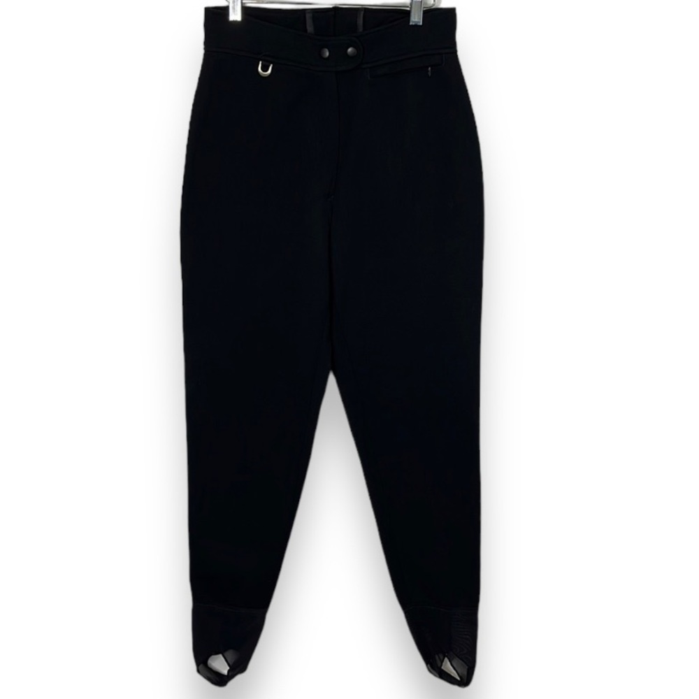 Sportina Super Stretch Wool Blend Black Ski Pants